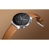 Ремешок Xiaomi Leather для Xiaomi Watch S1 (коричневый)