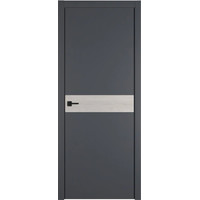 Межкомнатная дверь Юркас Urban H 80x200 (onyx/вставка stone oak/кромка black edge)