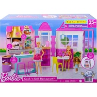 Аксессуары для кукольного домика Barbie Ресторан GXY72
