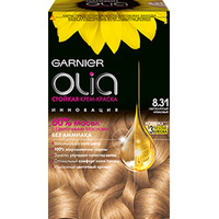 Крем-краска для волос Garnier Olia 8.31 светло-русый кремовый