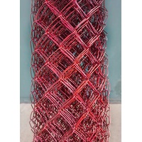 Строительная сетка Сетка-рабица в ПВХ 55х55 2.4мм 1.5x10м (рубиновый)
