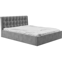 Кровать Bon Mebel Лагуна с ПМ 180x200 (кожзам серый)