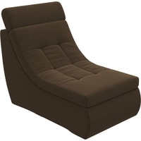 Элемент модульного дивана Лига диванов Холидей люкс 105665 (микровельвет, коричневый)