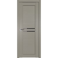 Межкомнатная дверь ProfilDoors 2.75XN L 70x200 (стоун, стекло дождь черный)