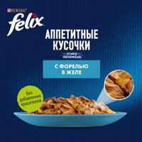Пресервы Felix Аппетитные кусочки с форелью в желе 75 г