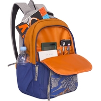 Городской рюкзак Grizzly RD-754-1/4 (синий/оранжевый)