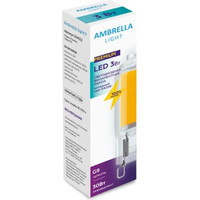 Светодиодная лампочка Ambrella Filament LED G9 3W 6400K (30W) 220-230V 204522