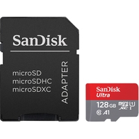 Карта памяти SanDisk Ultra SDSQUAR-128G-GN6MA microSDXC 128GB (с адаптером)