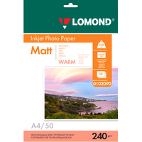 Фотобумага Lomond матовая односторонняя Warm А4 240 г/кв.м. 50 листов