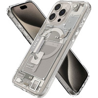 Чехол для телефона Spigen Ultra Hybrid Zero One (MagFit) для iPhone 15 Pro ACS07216 (серый/разноцветный)