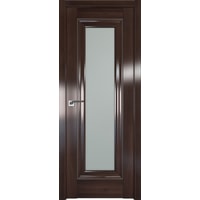 Межкомнатная дверь ProfilDoors 24X 90x200 (орех сиена серебро/стекло матовое)