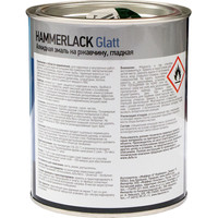 Эмаль Dufa Hammerlack на ржавчину гладкая RAL9005 (2 л, черный)