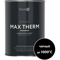 Эмаль Elcon Термостойкая до 1000C 0.8 кг (черный)