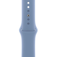 Умные часы Apple Watch Series 9 41 мм (алюминиевый корпус, серебристый/зимний синий, спортивный силиконовый ремешок M/L)