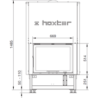 Свободностоящая печь-камин Hoxter HAKA 67/51h (стальной теплообменник)