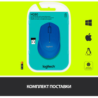 Мышь Logitech Wireless Mouse M280 (синий) [910-004290]