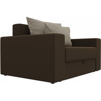 Кресло-кровать Mebelico Мэдисон 14 106099 (микровельвет, коричневый/бежевый)