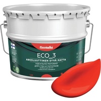 Краска Finntella Eco 3 Wash and Clean Puna Aurinko F-08-1-9-FL125 9 л (красный)