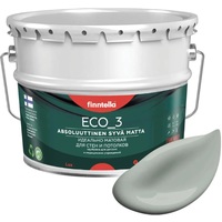 Краска Finntella Eco 3 Wash and Clean Poly F-08-1-3-LG217 2.7 л (серо-зеленый)