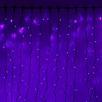 Световой дождь Luazon Занавес Led 1440/280 (2x6 м, фиолетовый) [1080300]
