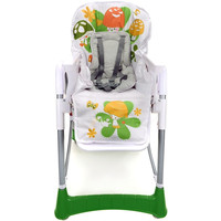 Высокий стульчик Baby Maxi Раскладной 1518 (зеленый/белый)