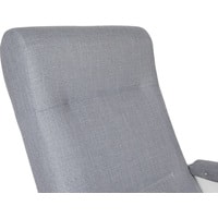 Кресло-качалка Бастион 2 с подножкой (рогожка, Мемори 15/белый) в Гомеле