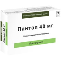 Препарат для лечения заболеваний ЖКТ Nobel Пантап, 20 мг, 28 табл.