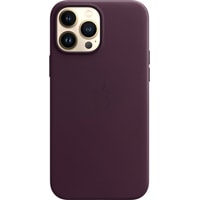 Чехол для телефона Apple MagSafe Leather Case для iPhone 13 Pro Max (темная вишня)