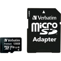Карта памяти Verbatim Premium 44085 128GB + адаптер