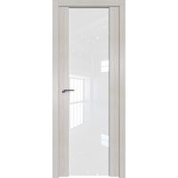 Межкомнатная дверь ProfilDoors 8X 80x200 (эш вайт мелинга/стекло белый триплекс)