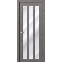 Межкомнатная дверь MDF-Techno Dominika Loft 403 50x200 (бетон серый/лакобель белый)