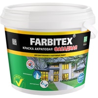 Краска Farbitex Акриловая фасадная 3 кг (белый)