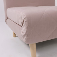 Кресло-кровать DiArt Элли 80 104193 (пыльная роза Велютто люкс 37/бук) в Солигорске