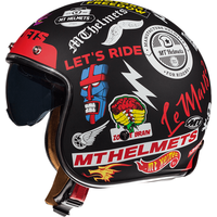 Мотошлем MT Helmets Le Mans 2 SV Anarchy A1 Matt (XS, черный)