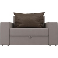 Кресло-кровать Лига диванов Мэдисон 106124 (рогожка, бежевый/коричневый)