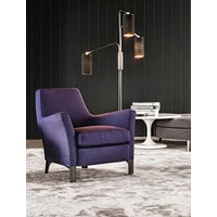 Интерьерное кресло Minotti Denny (фиолетовый/черный)