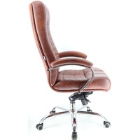 Кресло Everprof Atlant Chrome (натуральная кожа, коричневый)