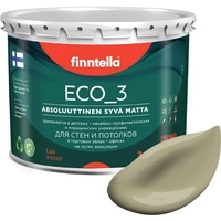 Краска Finntella Eco 3 Wash and Clean Wai F-08-1-3-LG156 2.7 л (серо-зеленый)