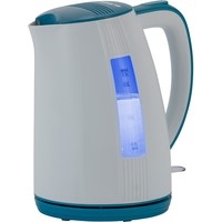 Электрический чайник Polaris PWK 1790CL (белый/бирюзовый)