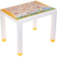 Детский стол Стандарт пластик с деколем 160-0057-17 (желтый)