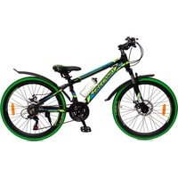 Велосипед Greenway 4919M 24 р.12.5 2021 (черный/зеленый)