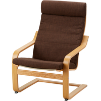 Интерьерное кресло Ikea Поэнг (шифтебу коричневый) 792.113.11