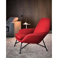 Интерьерное кресло Minotti Prince (красный/черный) в Могилеве
