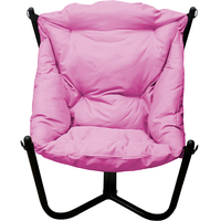 Кресло M-Group Чил 12360408 (черный/розовая подушка)