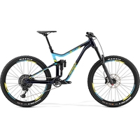 Велосипед Merida One-Forty 800 (черный/голубой, 2019)