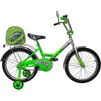 Детский велосипед Amigo 001 Pionero 18 (серебристый/зеленый)