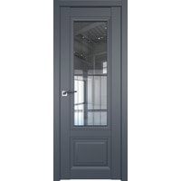 Межкомнатная дверь ProfilDoors 2.103U L 90x200 (антрацит, стекло прозрачное)
