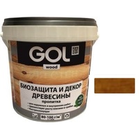 Пропитка GOL Wood Aqua Защитно-декоративная 0.9 кг (орех)