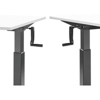 Стол для работы стоя ErgoSmart Manual Desk Compact 1380x800x18 мм (дуб натуральный/белый)