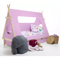 Кровать-домик Millwood Вырастайка Вигвам 200x90 (с ящиком, розовый)
